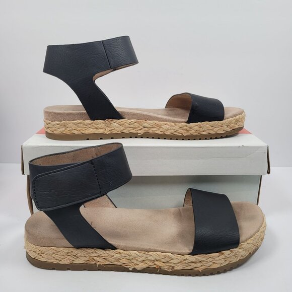 Soul Naturalizer Detail 2 Women's Black Ankle Strap Sandals US Size 10M - Picture 1 of 10